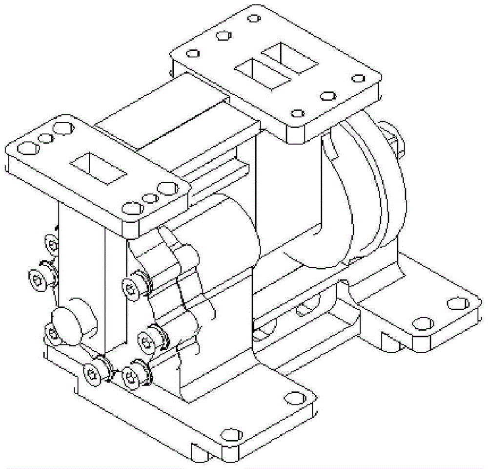 A three-channel microwave rotary joint