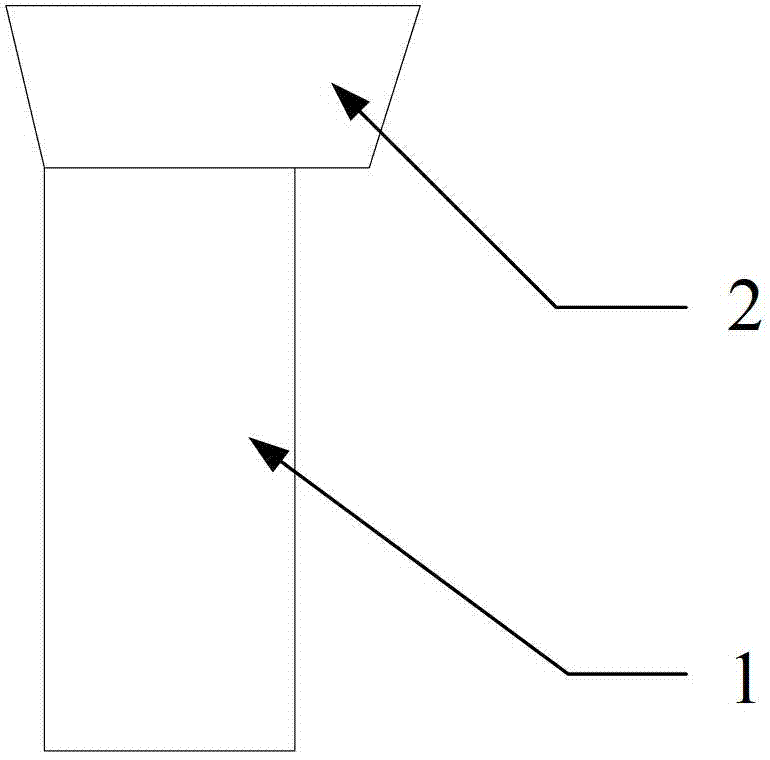 Salient magnetic pole of salient pole synchronous motor and motor