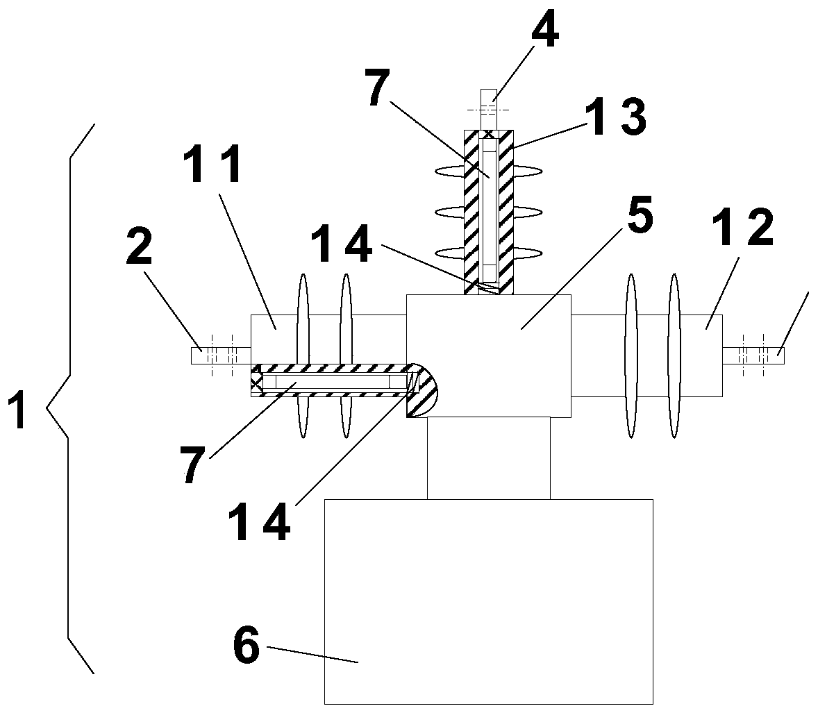 Split type three-phase three-wire high-voltage electric energy metering box
