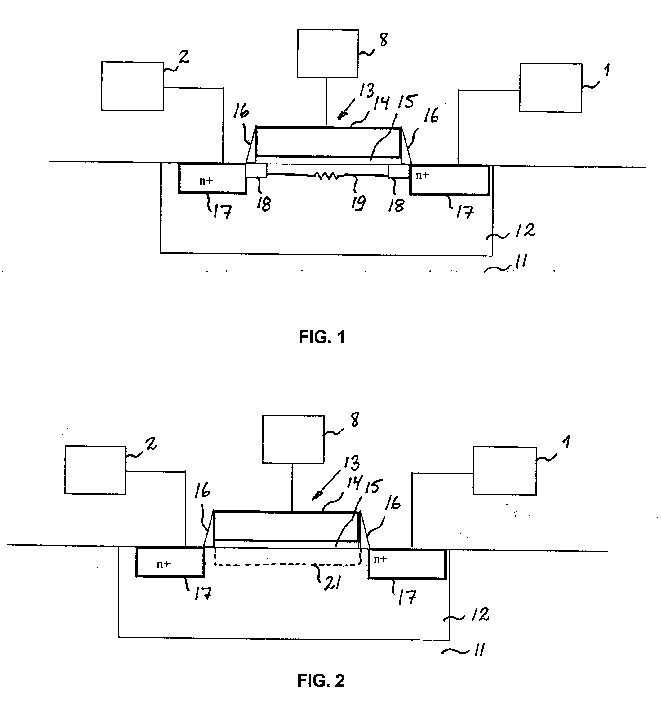 Device for ESD protection of an integrated circuit