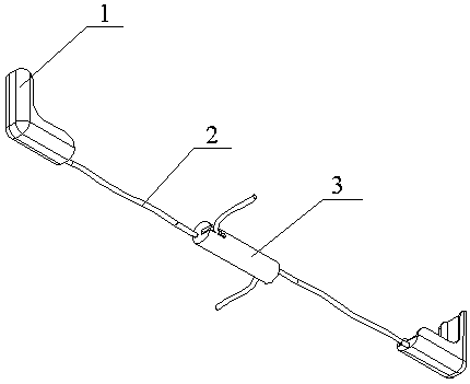 An elastic adjustable double glass component protection device