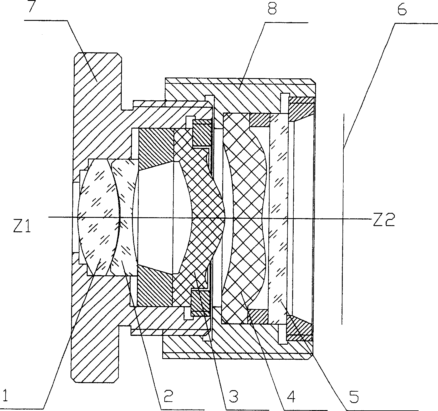 Digital camera lens