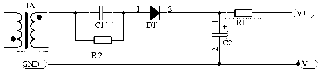 Simple constant-current step-down circuit and electronic equipment