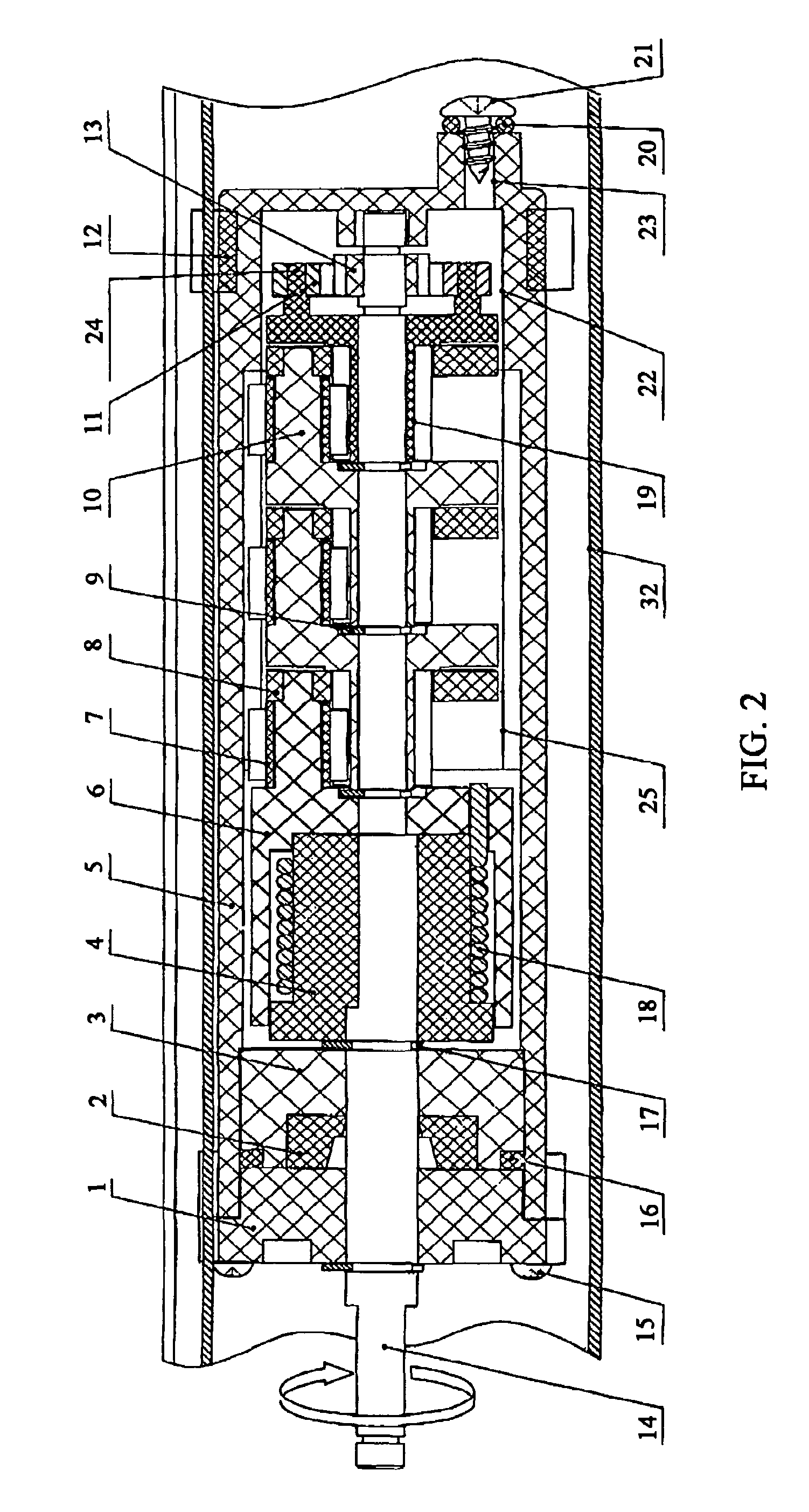 Decelerating and locking mechanism for a projection screen and the manually operated projection screen using the mechanism