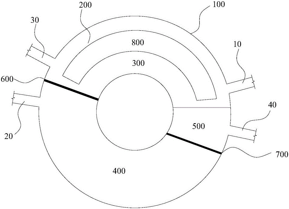 Rotary hearth furnace and method for treating low-rank coal and iron-containing materials