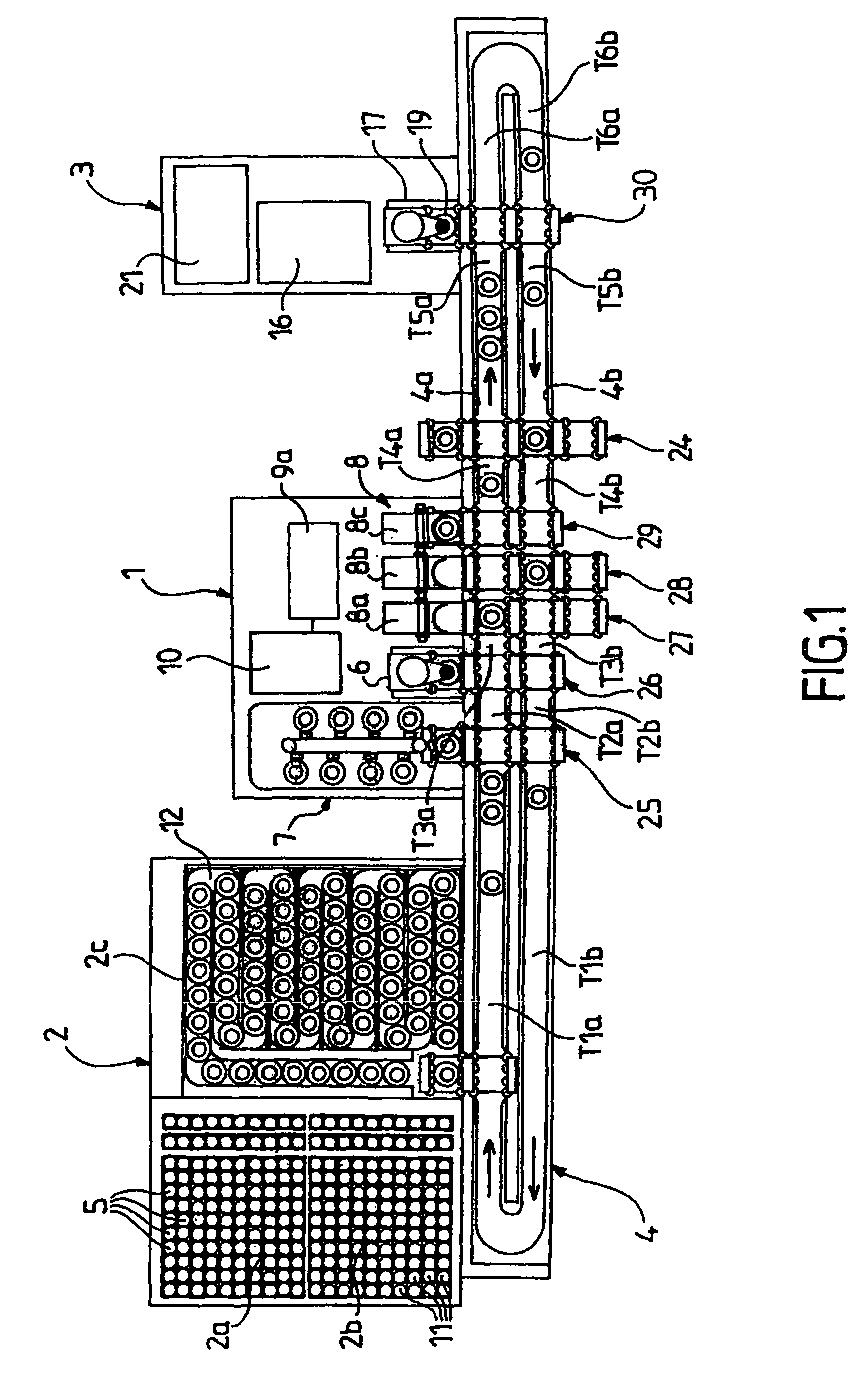 Device for supplying blood tubes to a whole blood analyser