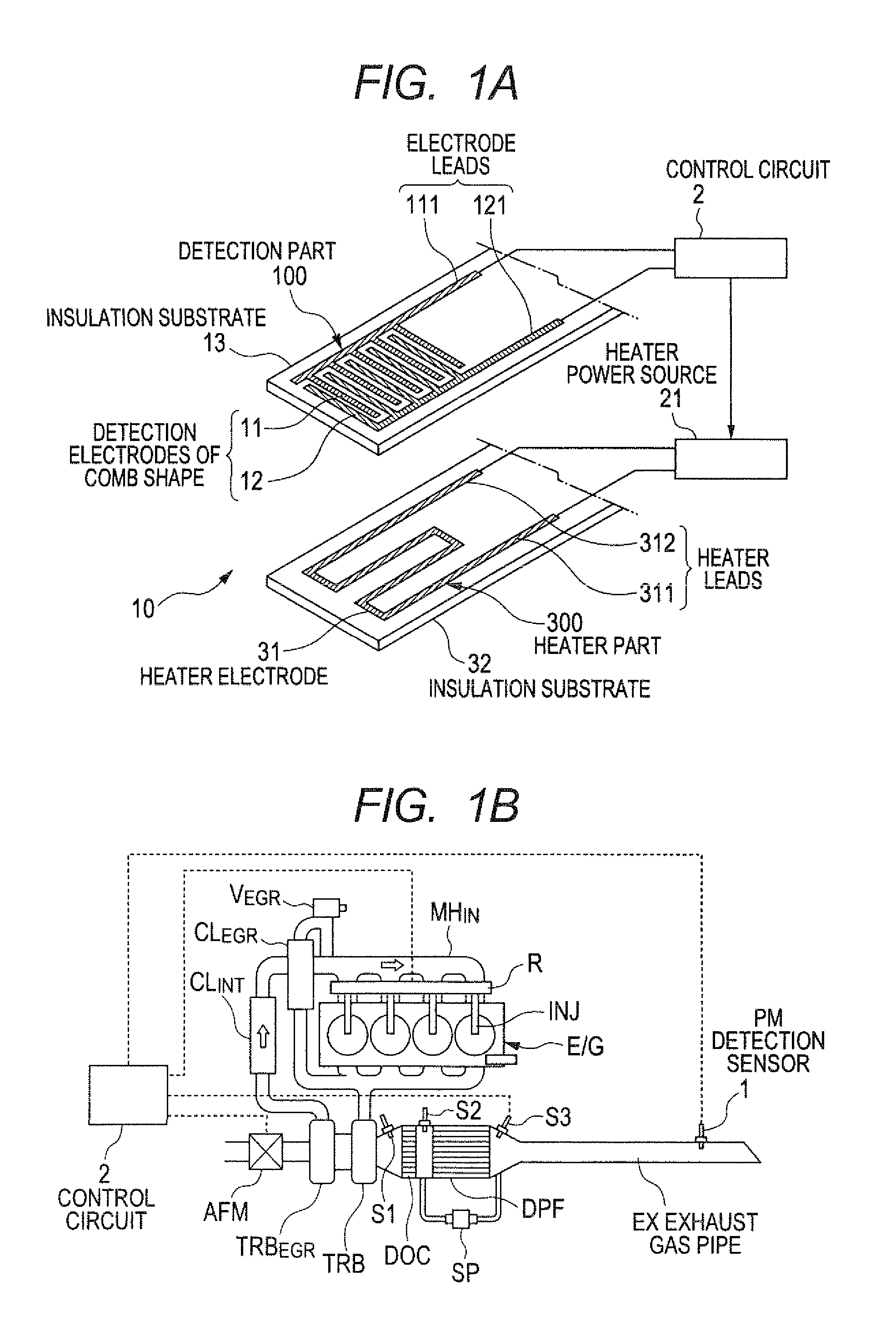 Particulate matter detection sensor and control device of controlling the same