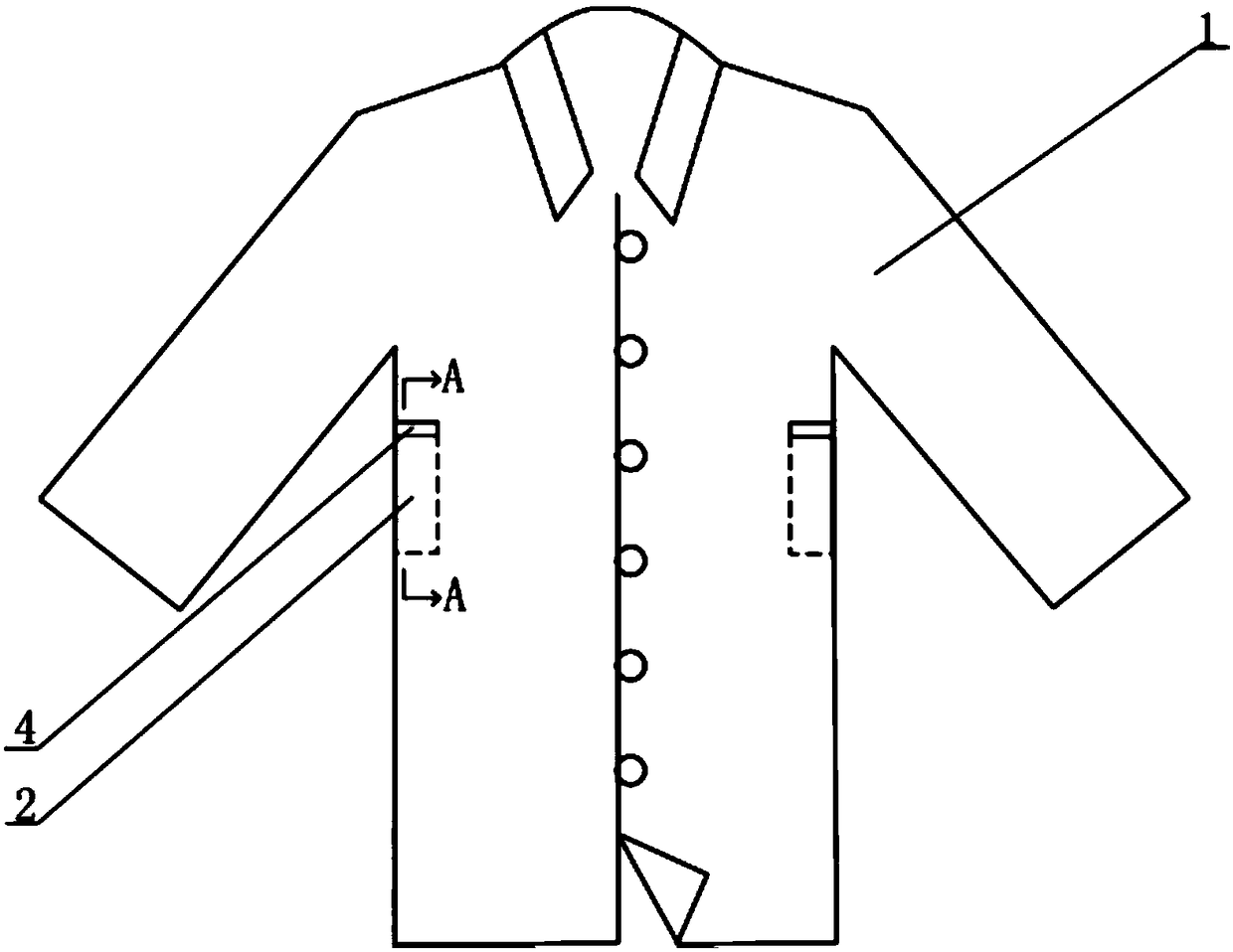 Clothing capable of preventing mobile phone radiation