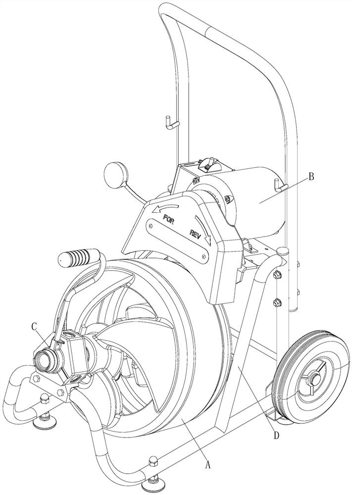 Pipeline dredging machine and dredging method