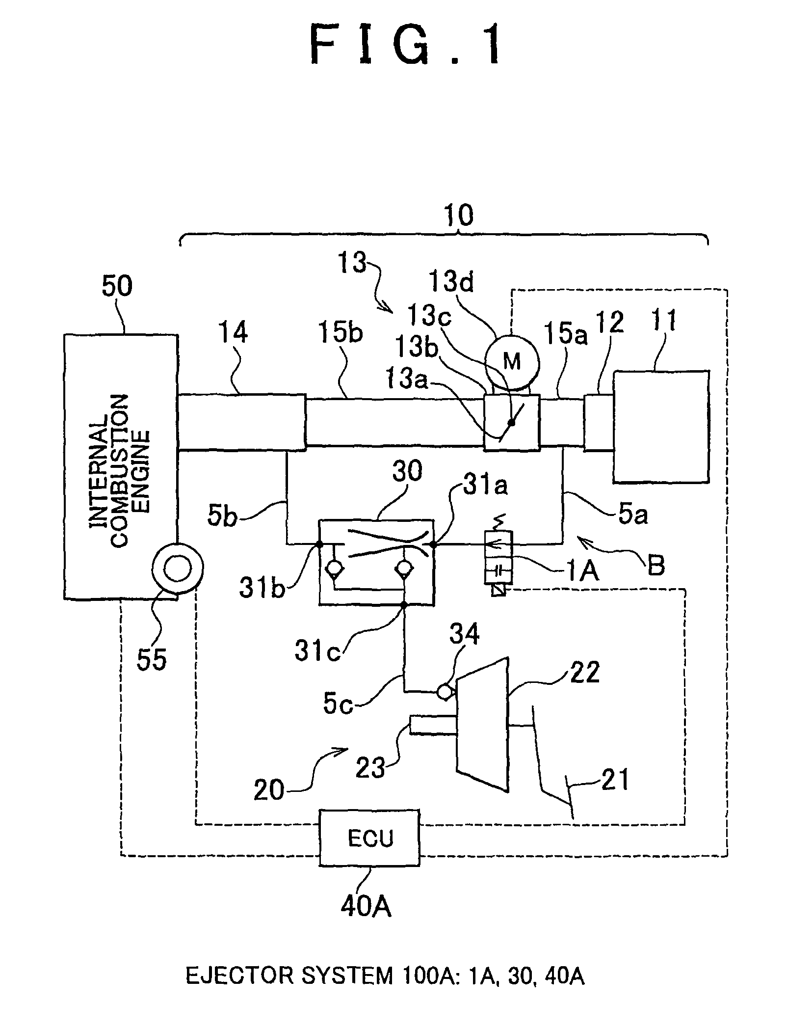 Ejector system for vehicle