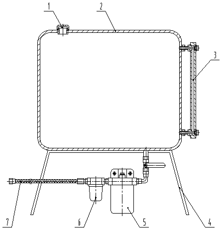 Crop dryer oil tank with second level filtration structure