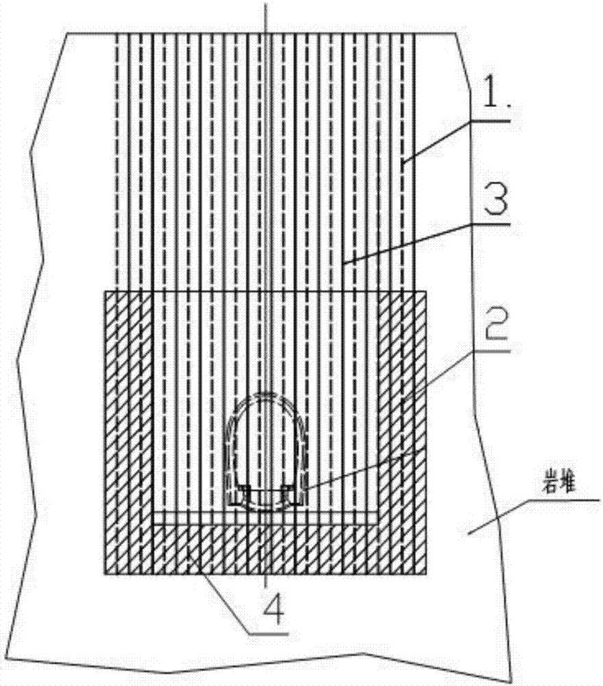 Construction method for controlling grouting reinforcement range in large-porosity huge talus loose body