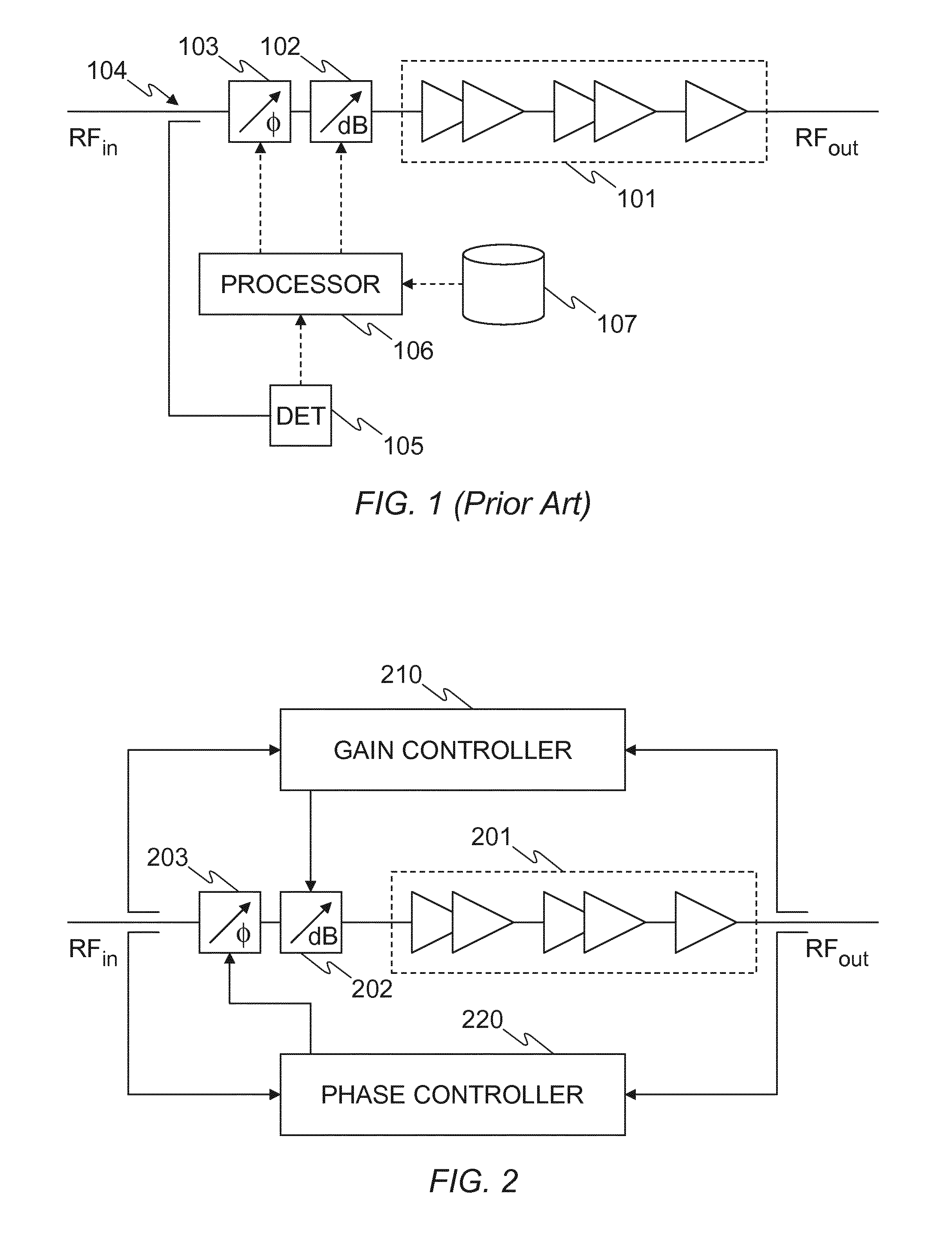 Control system for a power amplifier