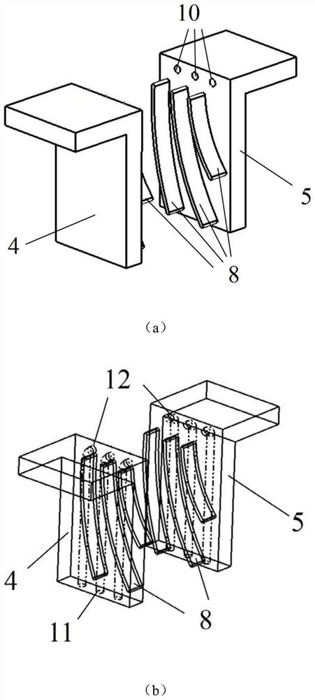Flow guide type inlet structure of drainage cooling section of heater and design method
