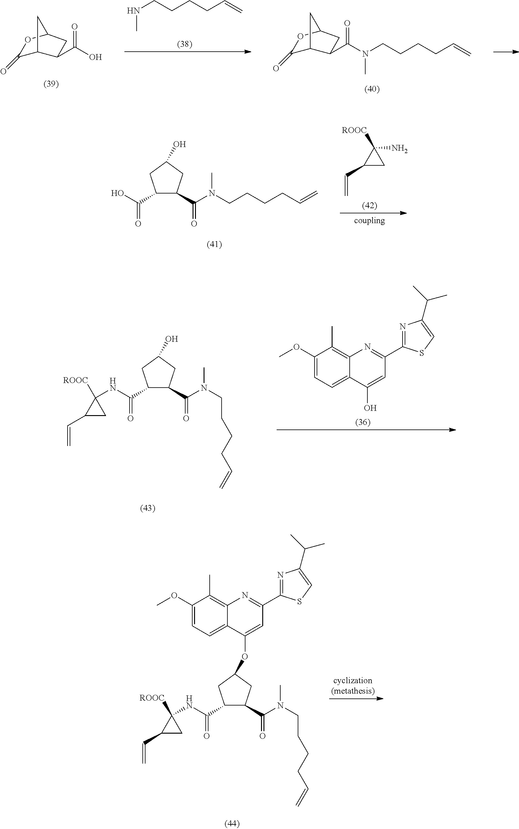 Processes and Intermediates for Preparing a Macrocyclic Protease Inhibitor of HCV