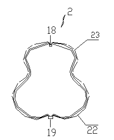Developable sealed type woven body implantation material and conveying device