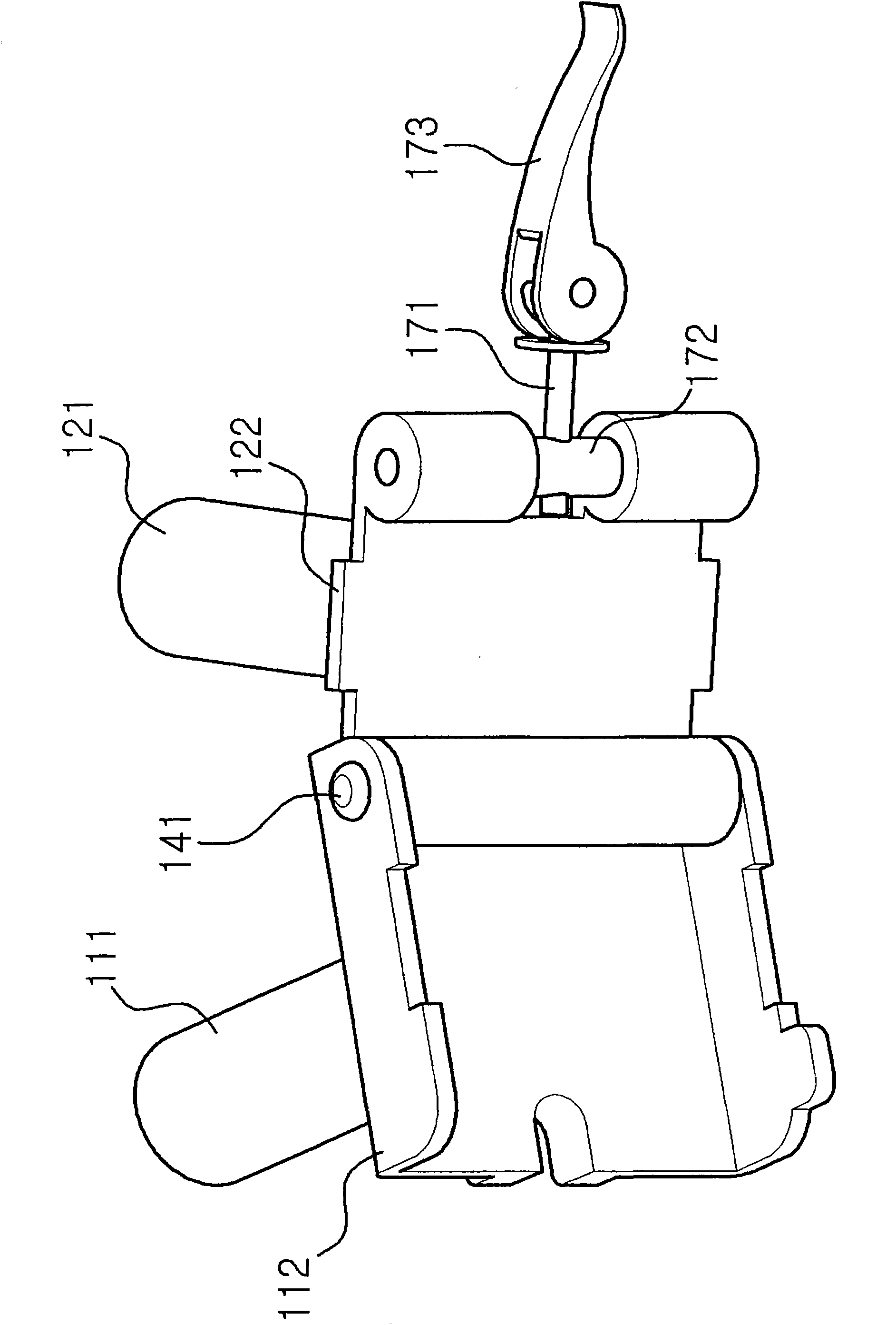 Bicycle folding device having a two-pivot hinge structure