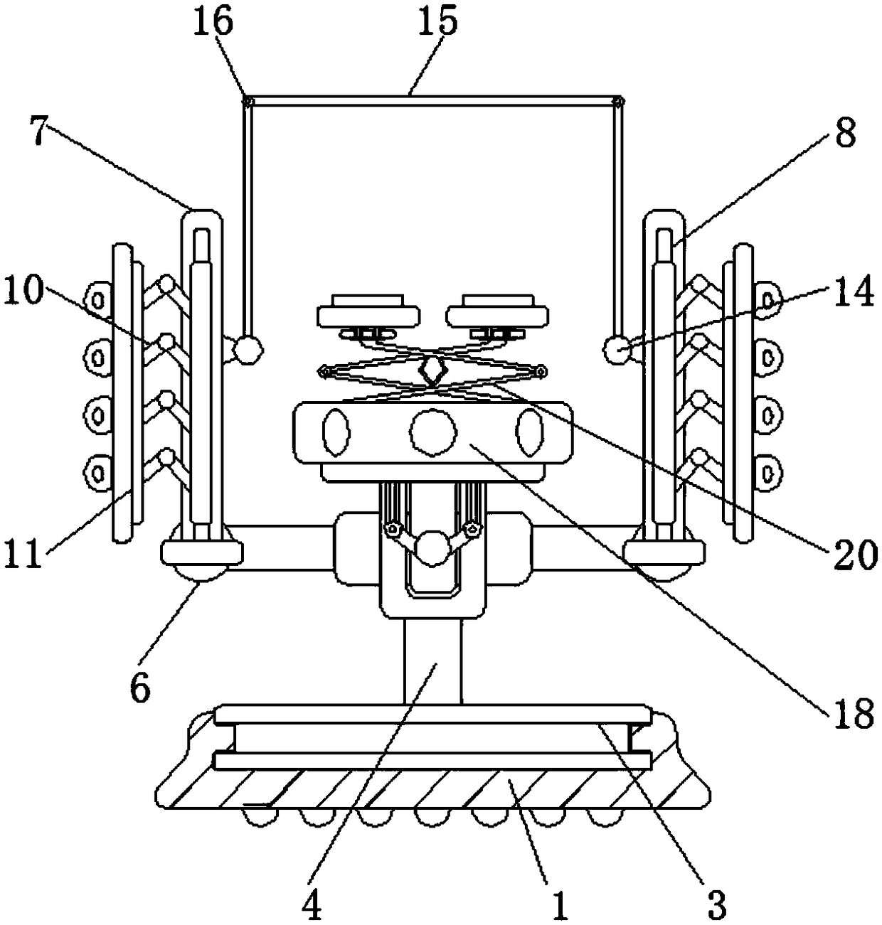 Combinable deformable monitoring robot