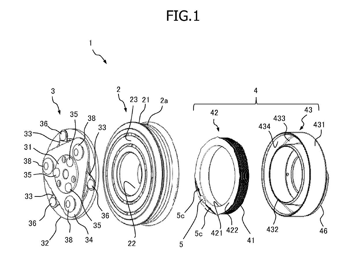 Electromagnetic clutch and compressor provided with same