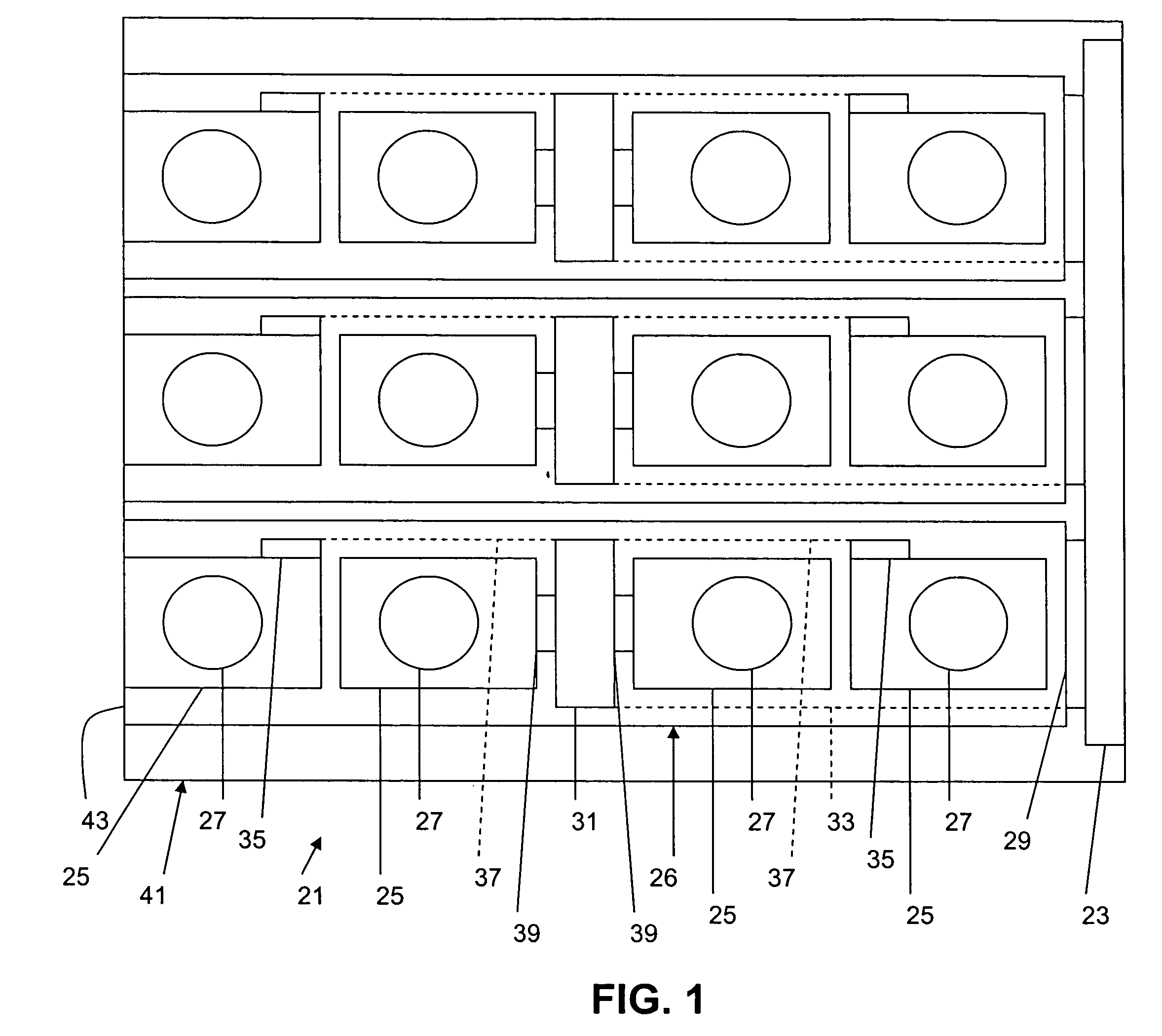 Storage component of a server arrangement with a plurality of hard disk drives