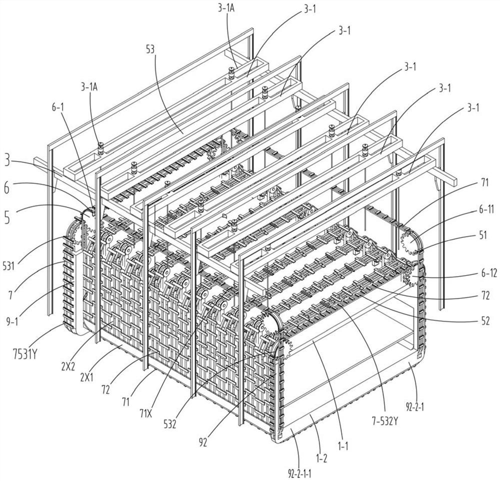 Sinking construction device for cast-in-place underground building