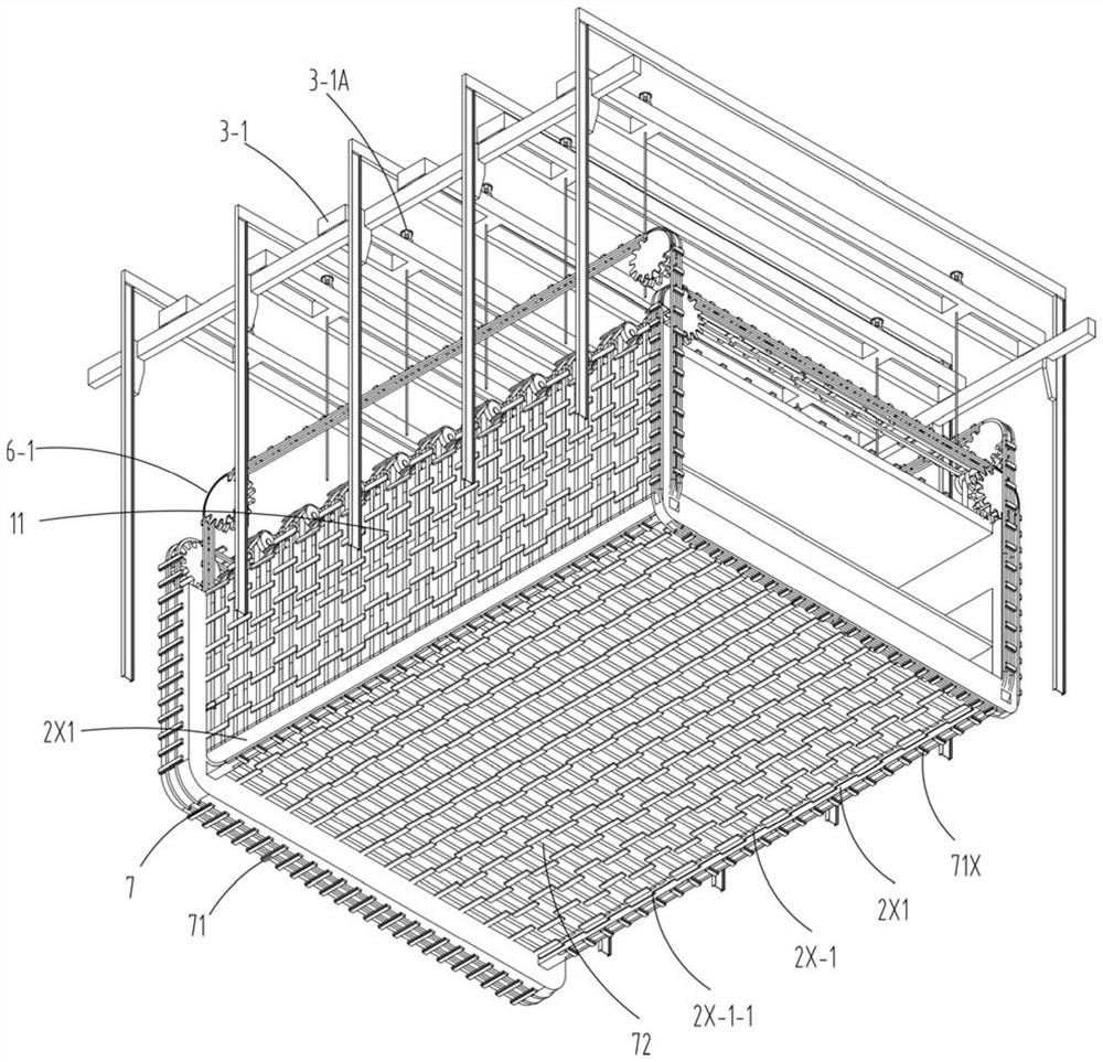 Sinking construction device for cast-in-place underground building