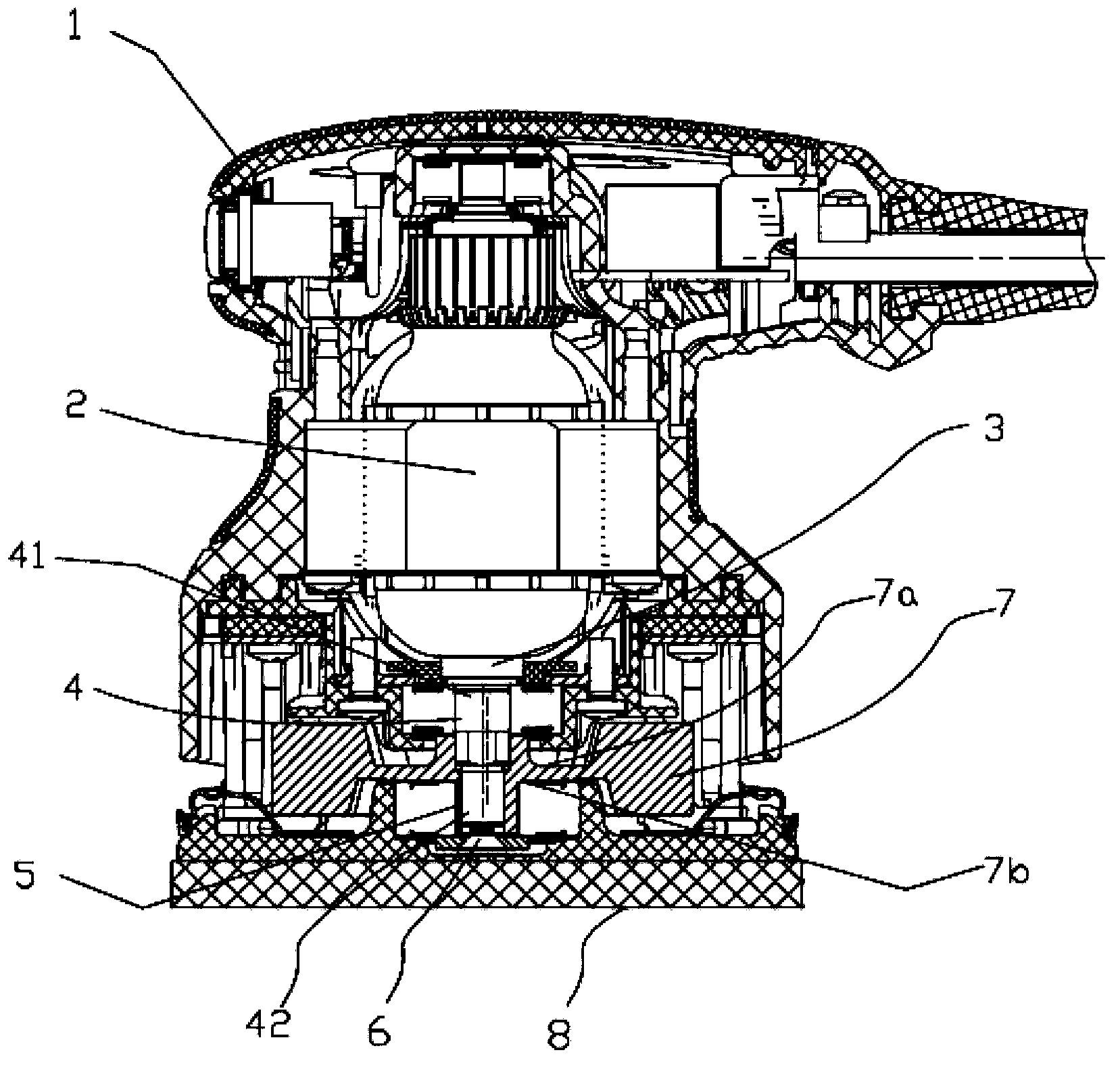 Handheld sanding machine