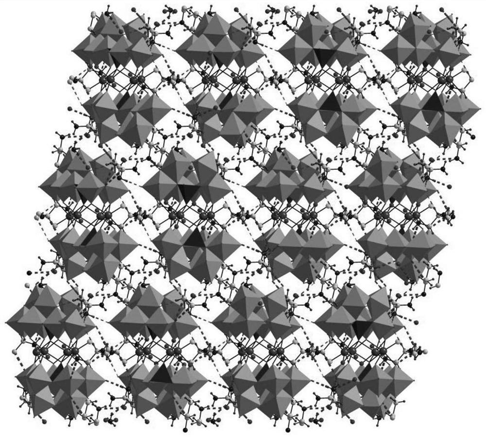 Polyoxometallate compound containing tetranuclear cadmium cluster and preparation method and application thereof