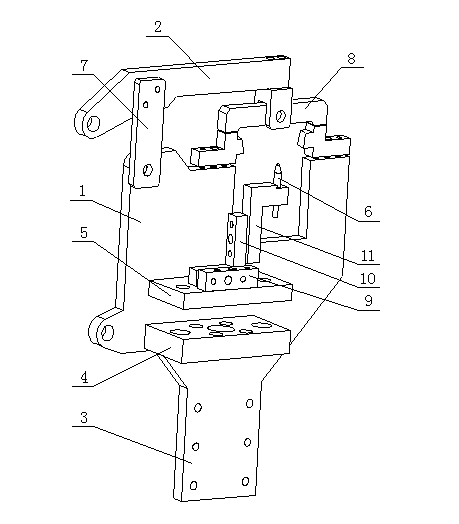 Positioning plate with turnover beam structure