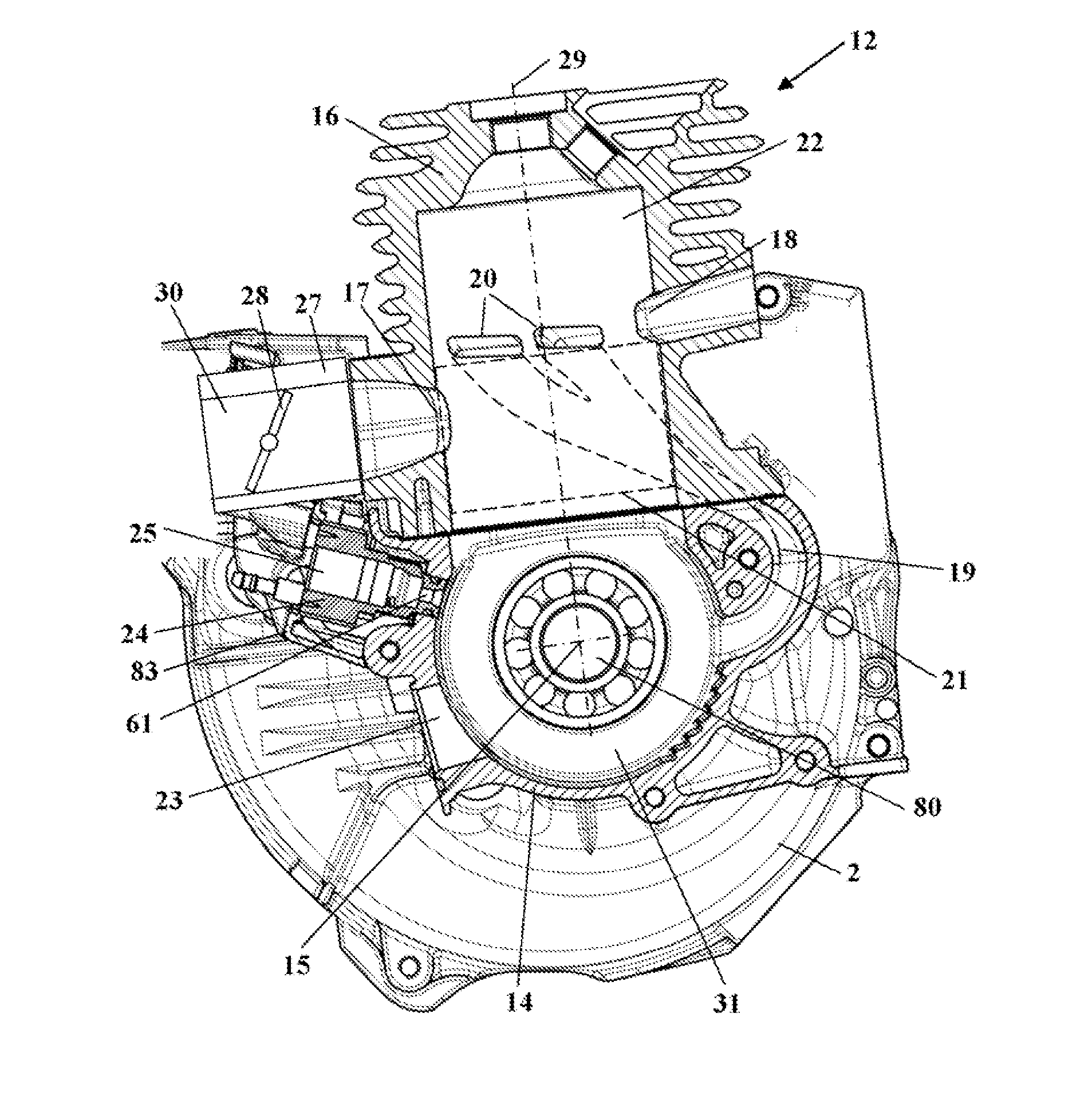 Internal combustion engine with fuel system