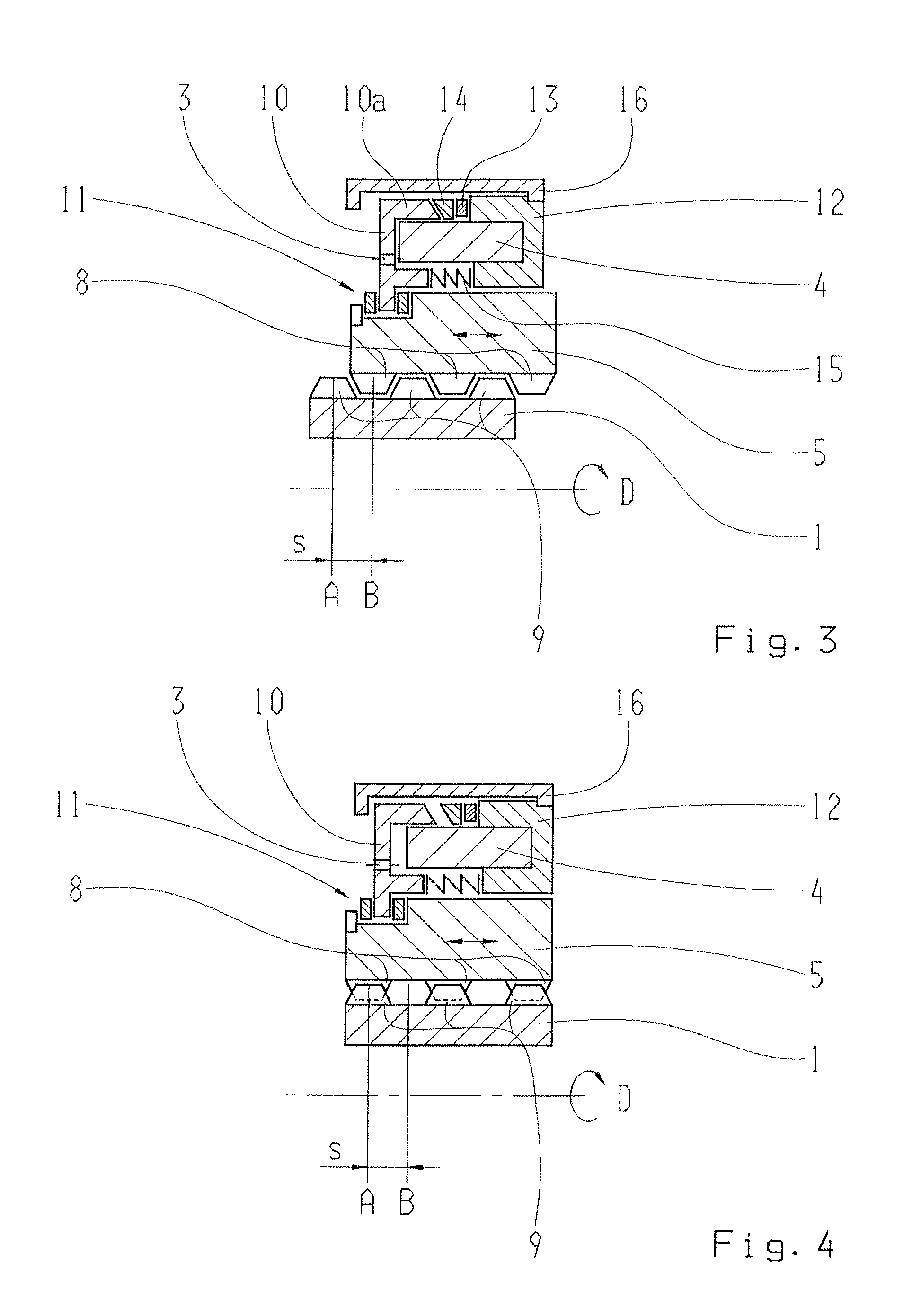 Connecting device and gearbox for a vehicle drive train as well as method for operating such a connecting device