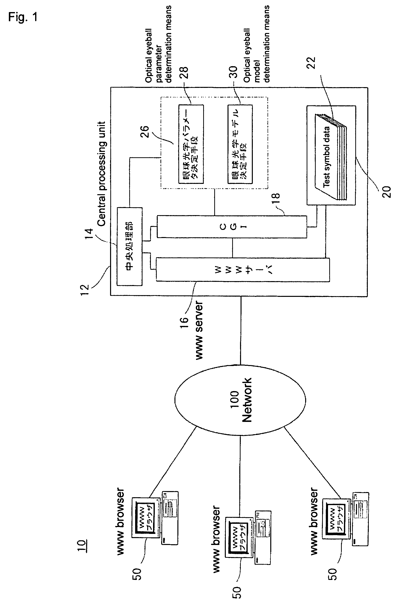 Optometric apparatus and lens power determination method