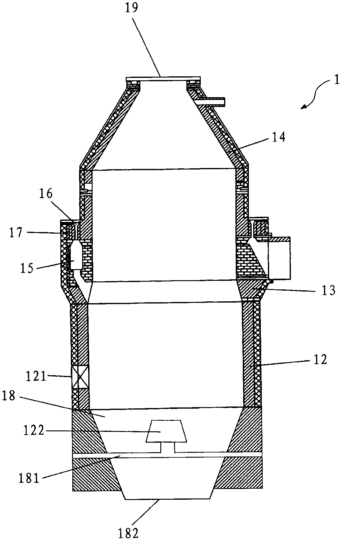 Method for raising temperature in coke dry quenching furnace