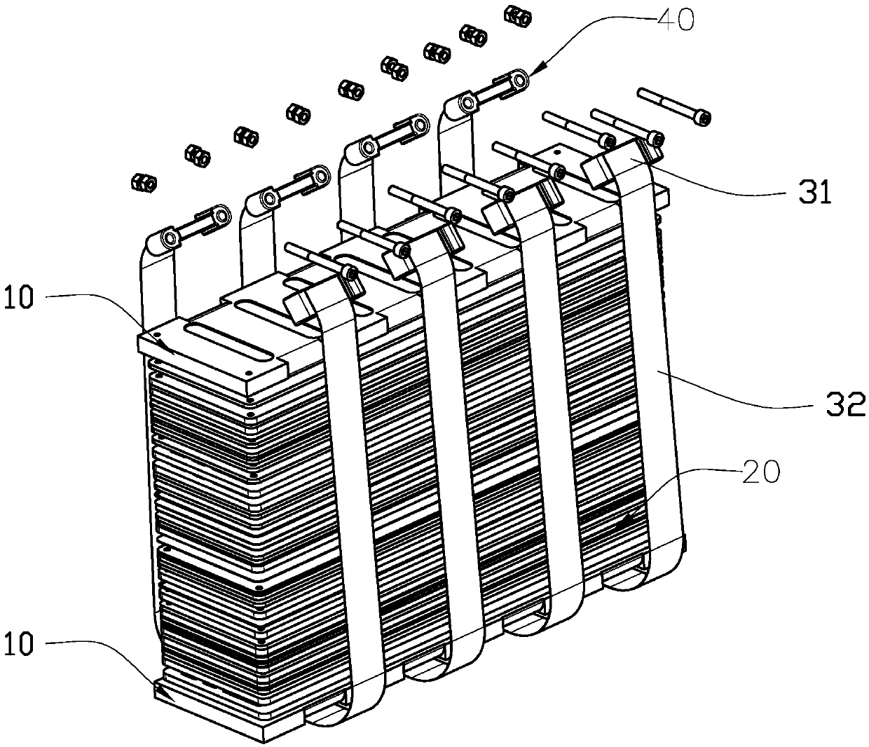 Fuel cell stack and stacking method thereof