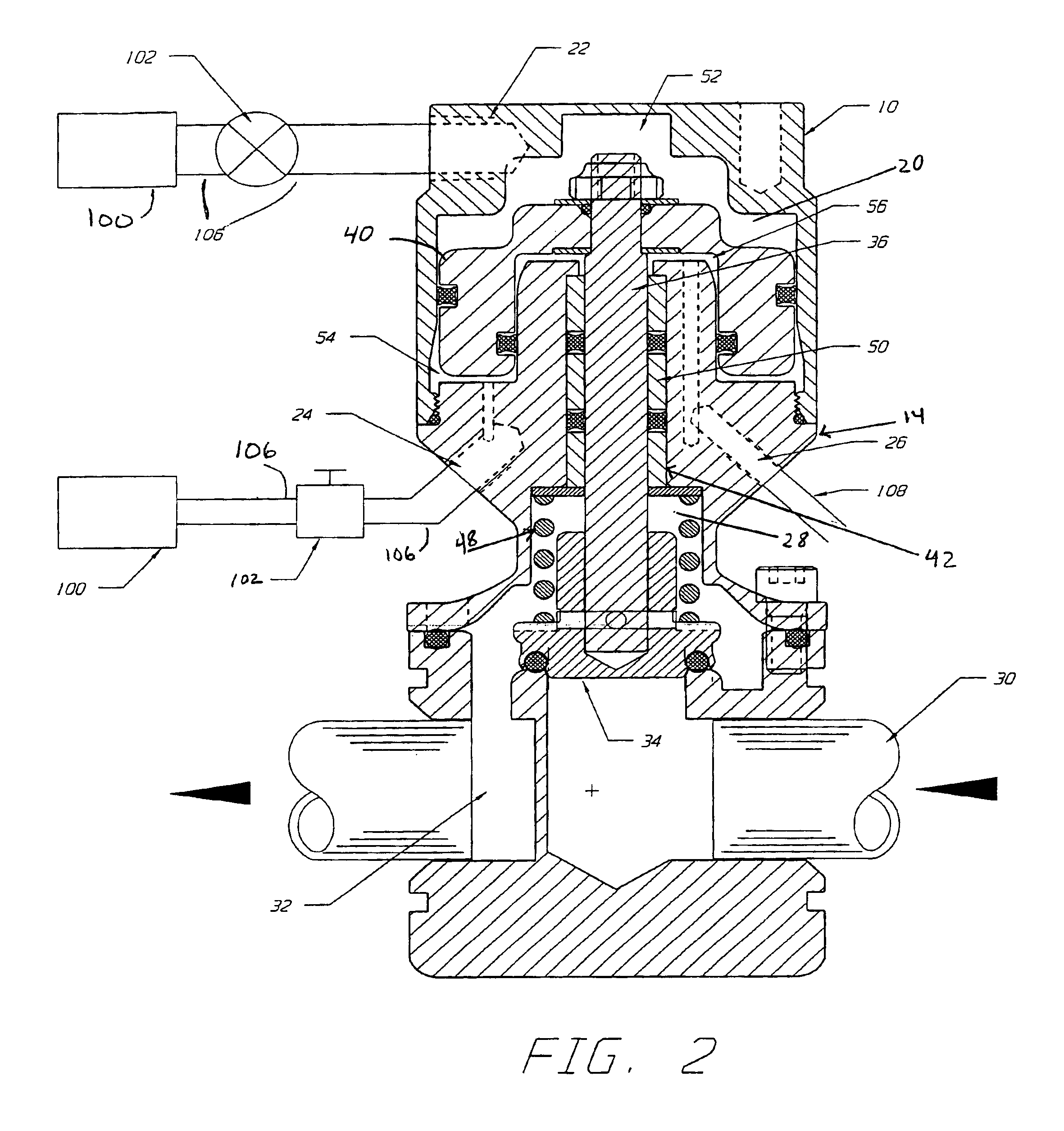 Flow control valve that may be used for mold temperature control systems