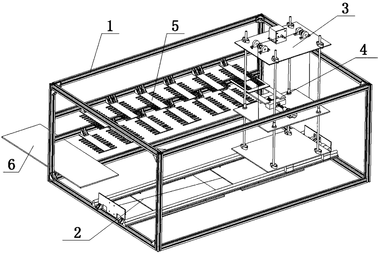 Indoor and outdoor combined automatic three-dimensional parking system and automatic parking method thereof