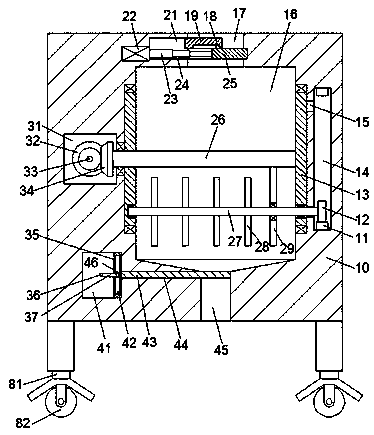 Improved non-sticking hot melt adhesive stirring device