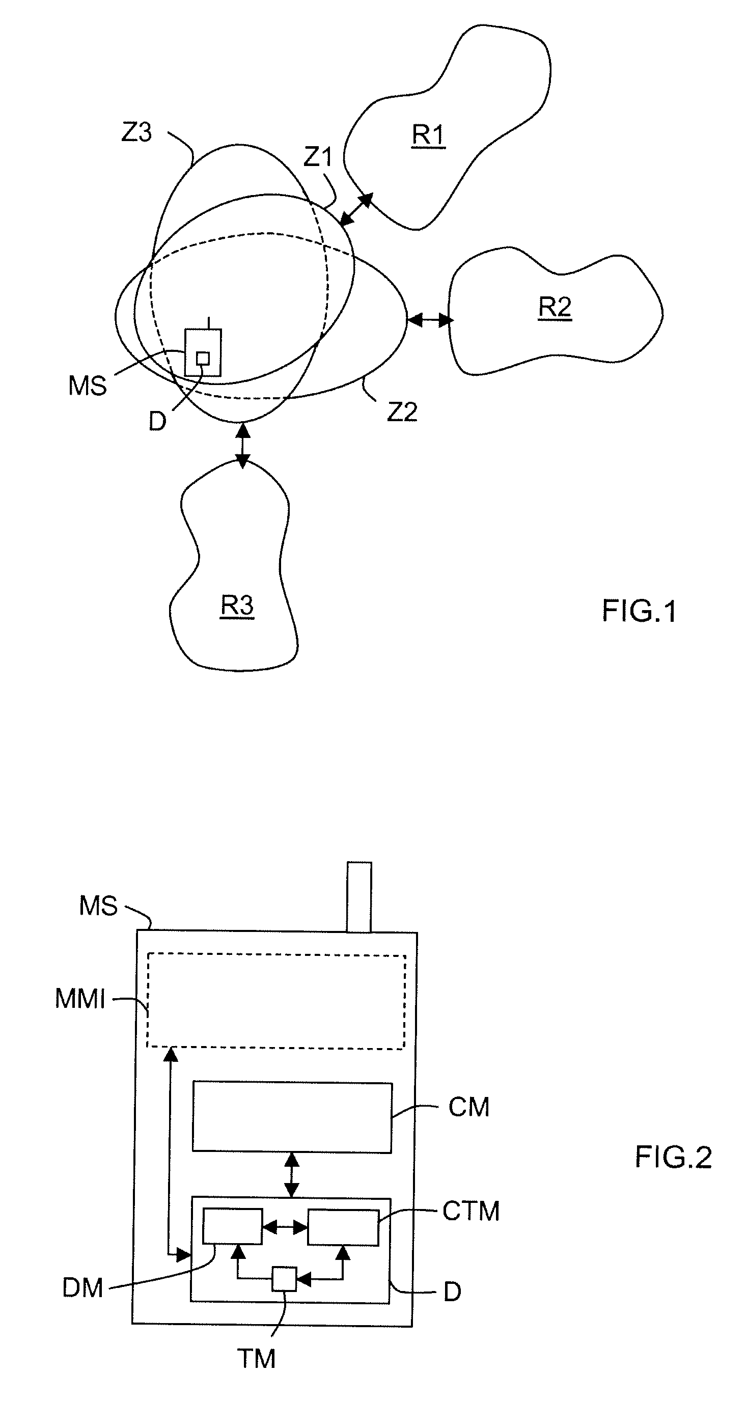 Analysis device for detecting mobile communication networks providing a chosen quality of service, for a mobile communication equipment