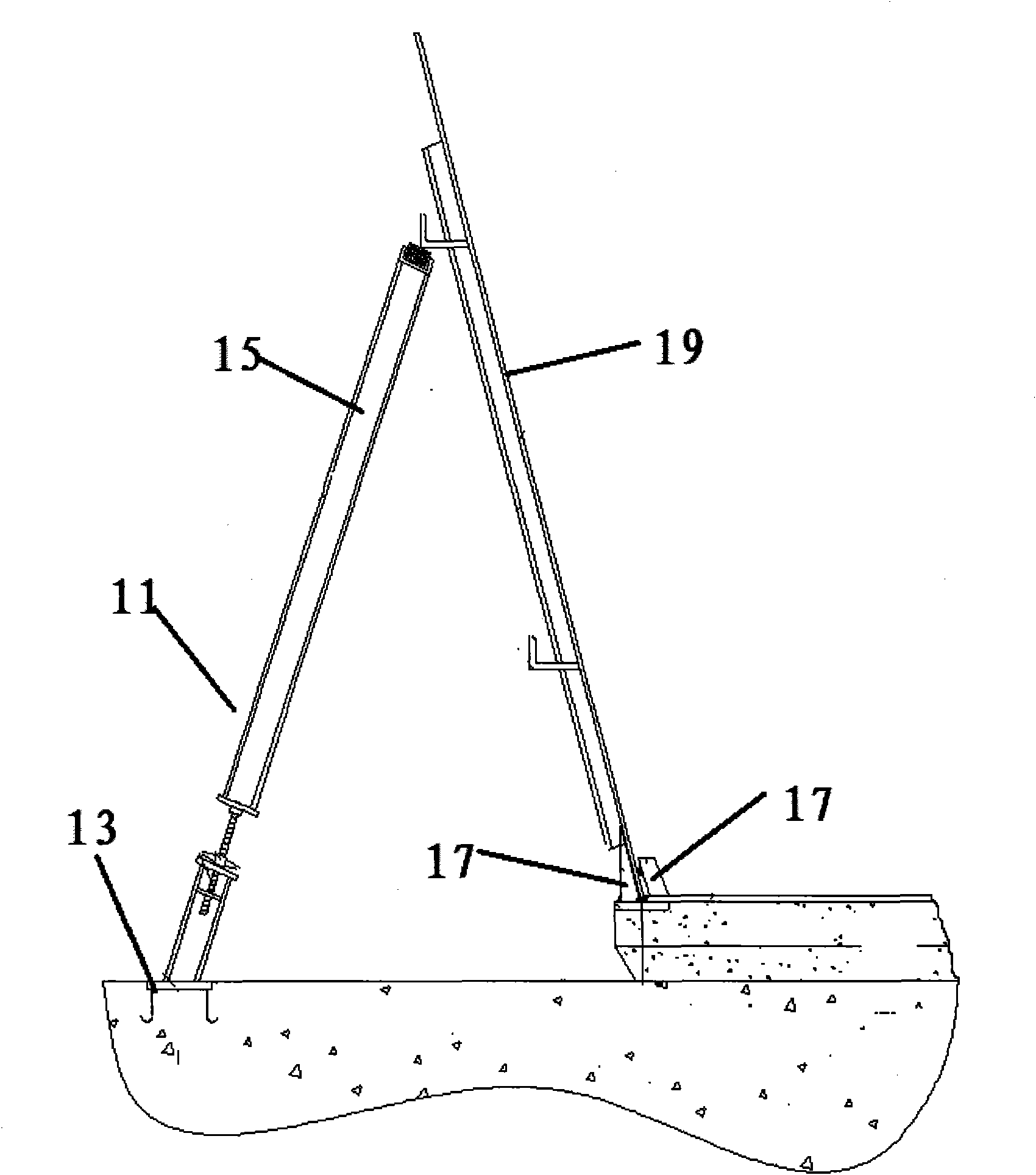 Method for mounting bottom plates and cylinder of steel lining of nuclear power plant