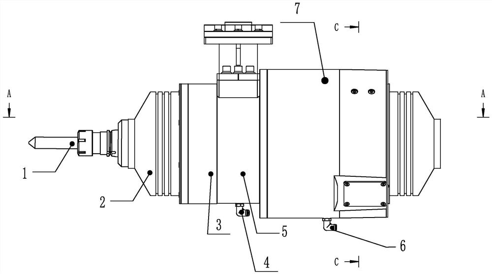 Floating main shaft