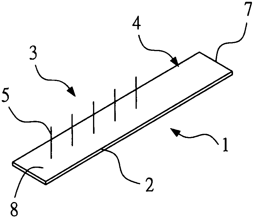 Needle-row-type acupuncture needle for auricular points