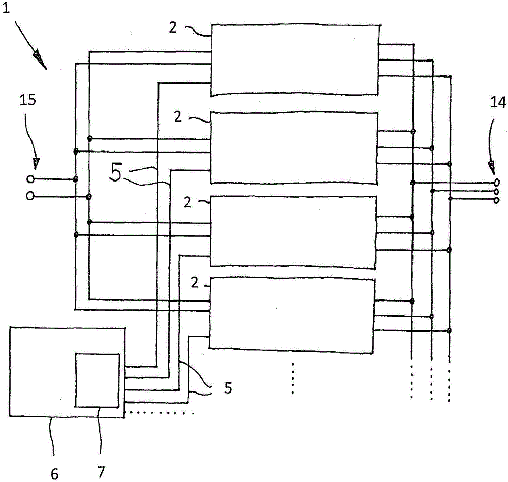 Method for actuating inverters connected in parallel