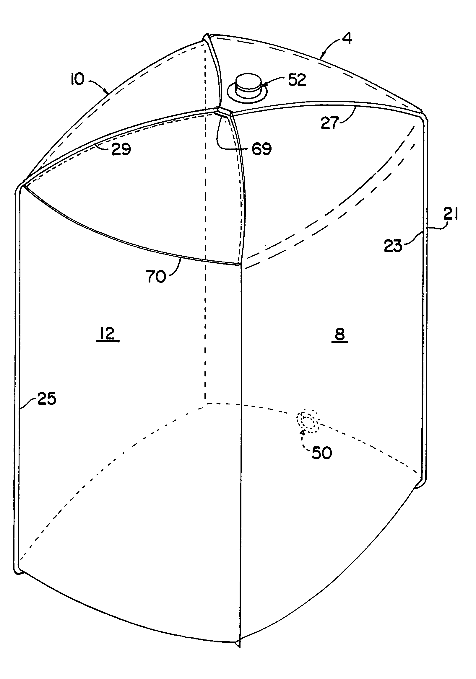 Bag with flap for bag-in-box container system