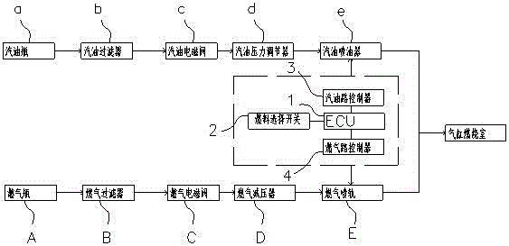 Multi-fuel electronic injection engine for forklift