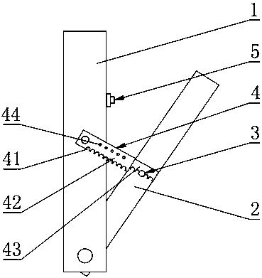 A fixed frame for easy adjustment of angle