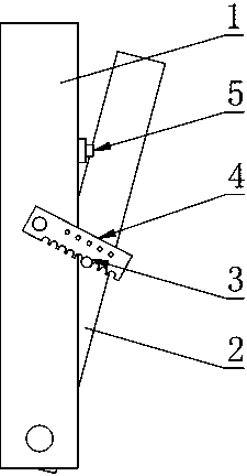 A fixed frame for easy adjustment of angle