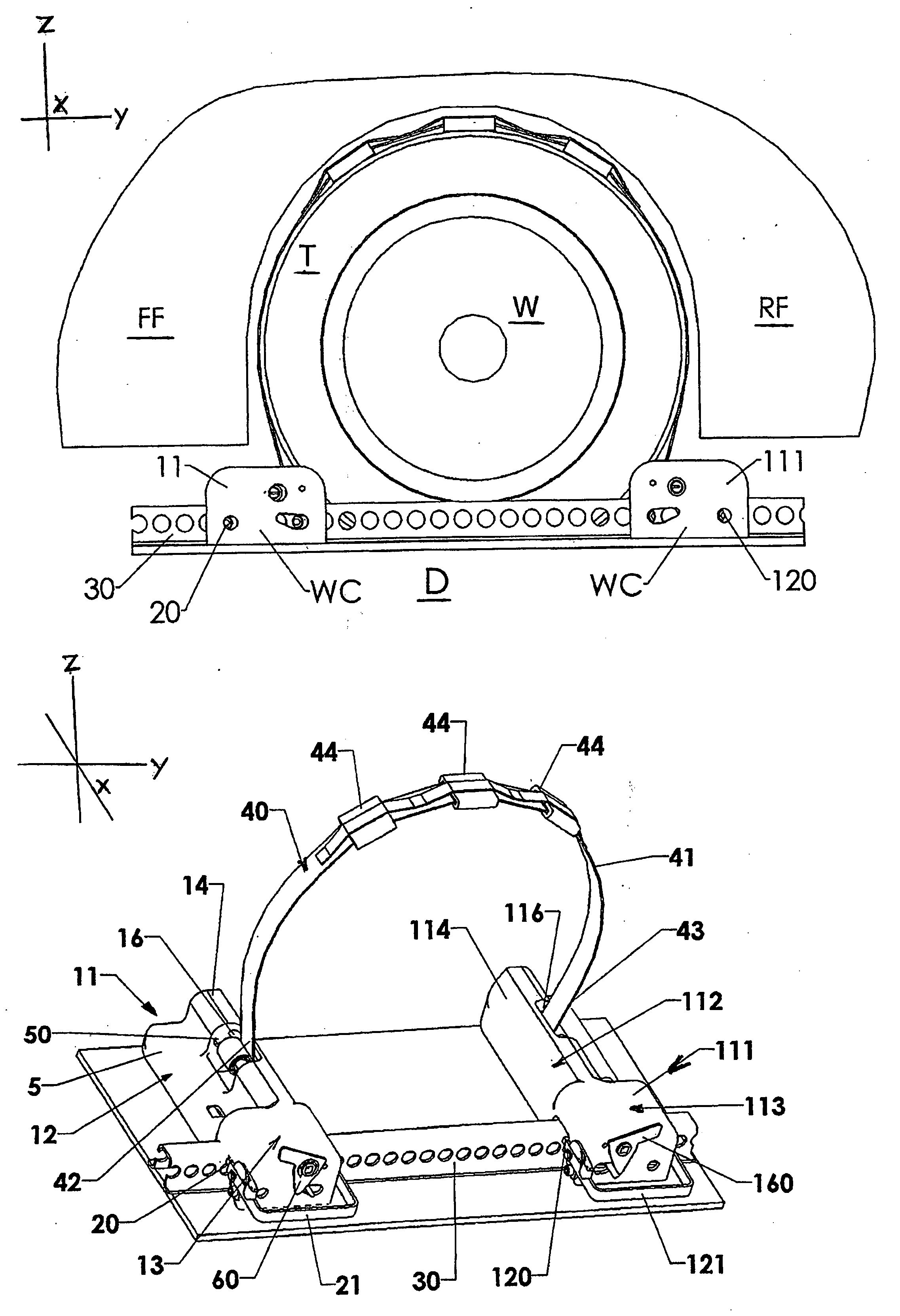 Low-profile wheel chock assembly