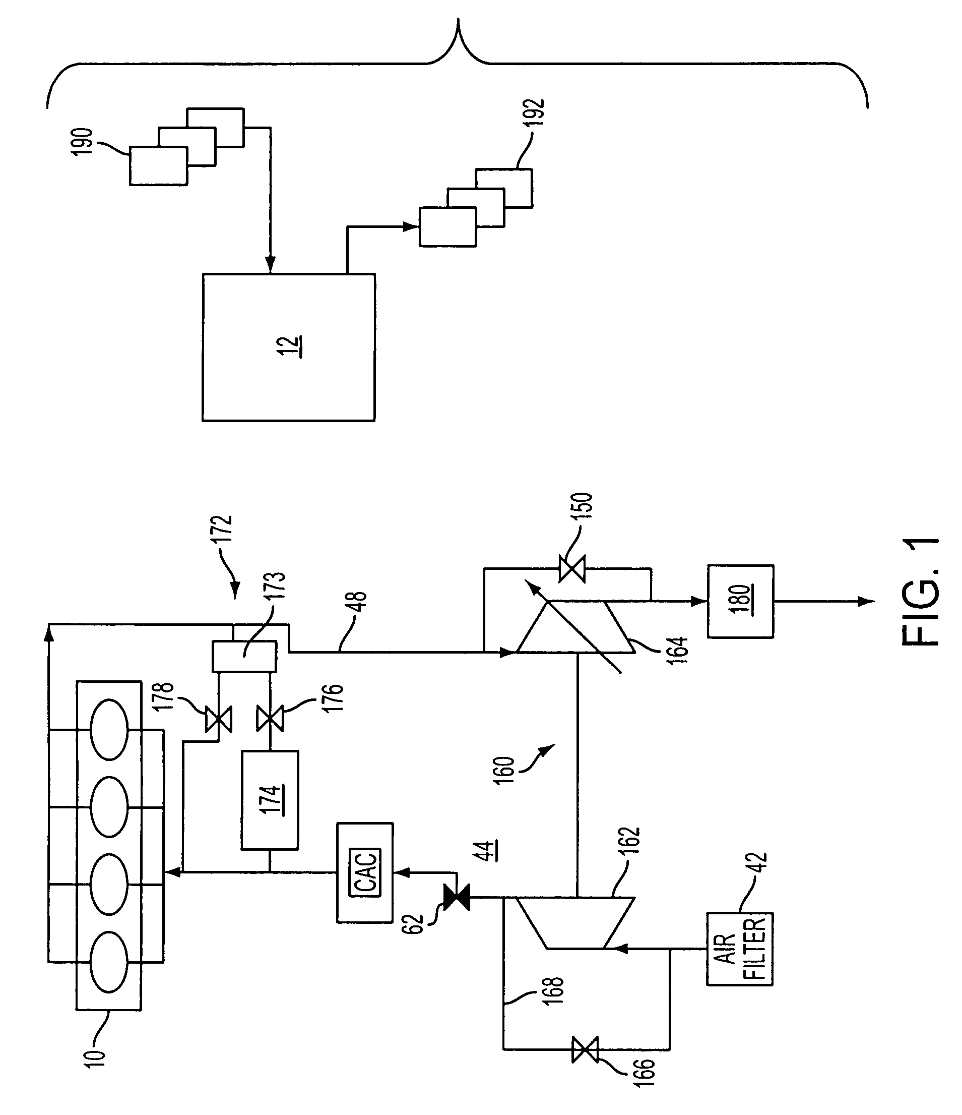 Turbocharged engine control operation with adjustable compressor bypass