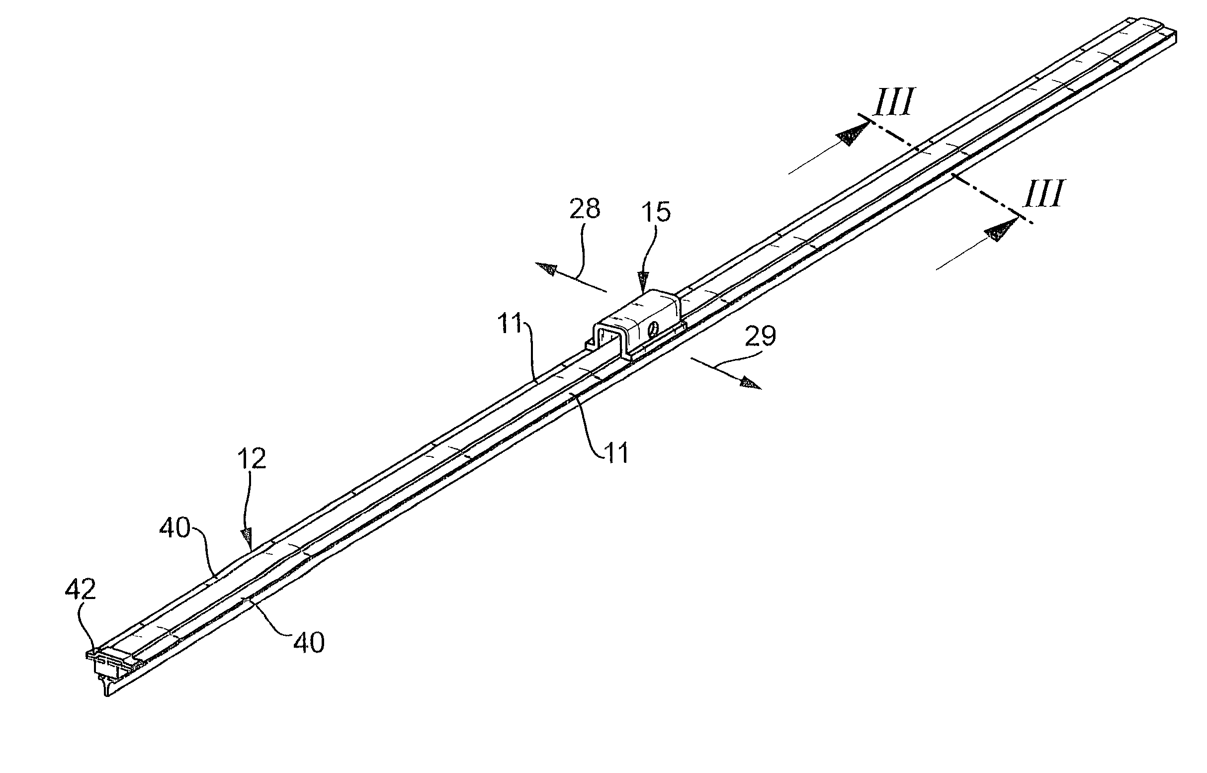 Wiper blade for cleaning glass panes, especially of motor vehicles, and method for the production of said wiper blade