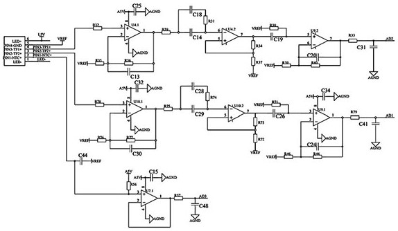 Sulfur hexafluoride concentration detection circuit and sulfur hexafluoride oxygen concentration transmitter